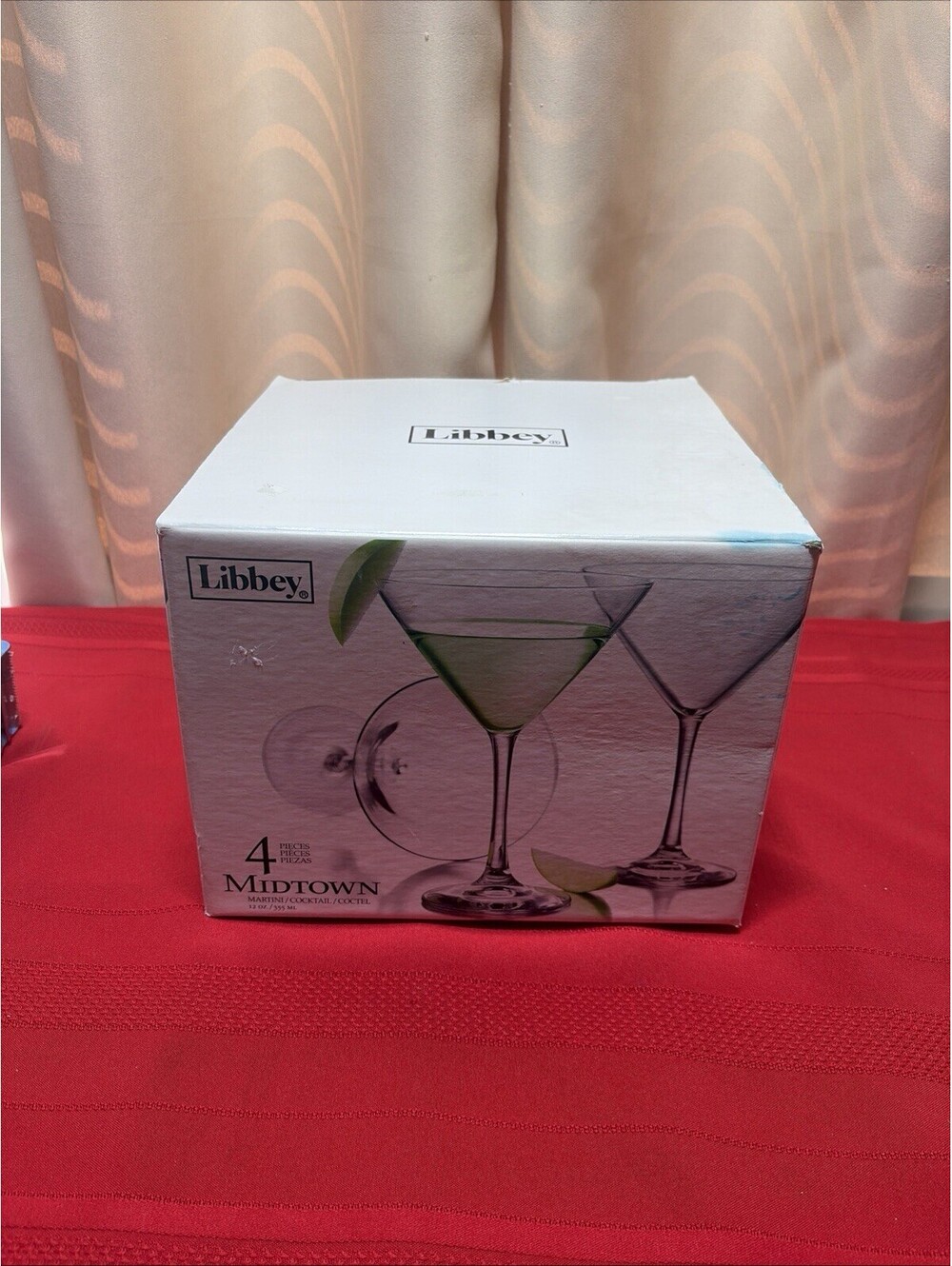 Libbey Midtown Martini Glasses, Set of 3
